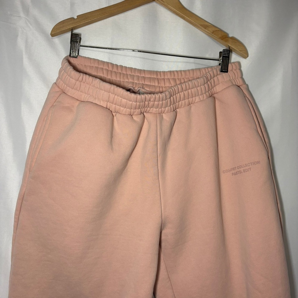 Comfrt Collection Pastel Edit Joggers XL Peach Mauve Pink Thick Fleece Sweats - Picture 4 of 8